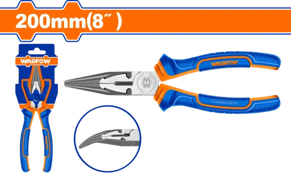 PINZA PUNTA CURVA 8"" WADFOW AZUL