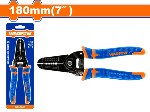 PINZA CORTADORA Y PELADORA DE ALAMBRE 7" PUNTA WADFOW