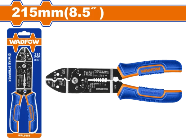PINZA CORTADORA Y PELADORA DE ALAMBRE 215MM 8.5" WADFOW