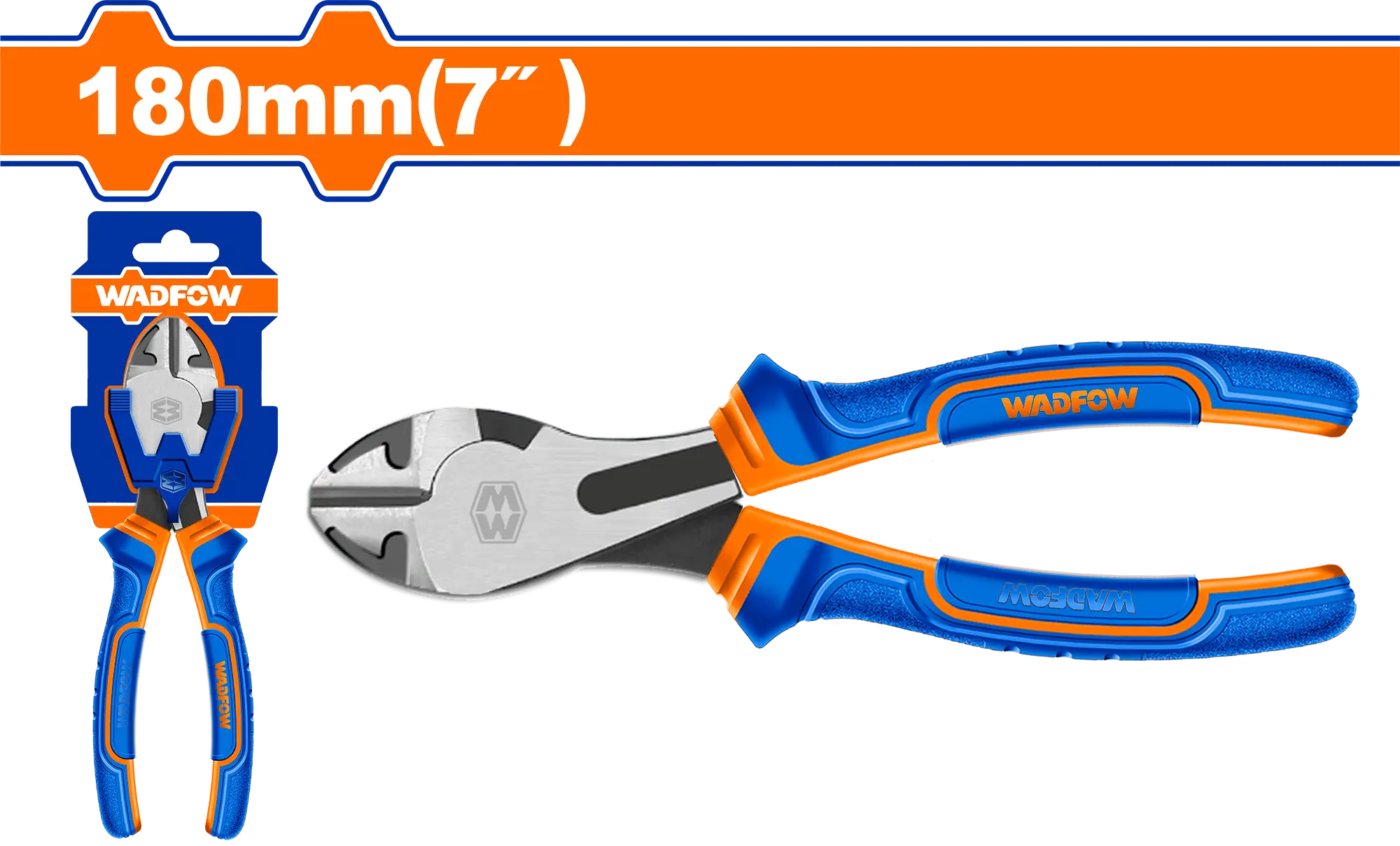 PINZA CORTE DIAGONAL 7" BICOLOR WADFOW