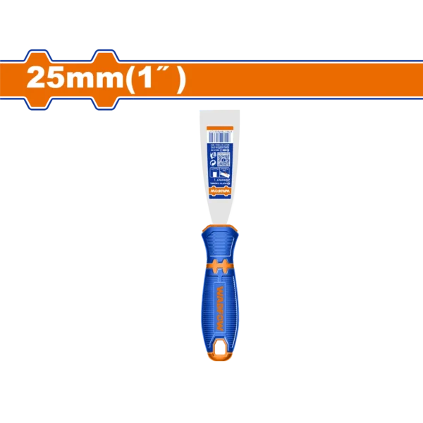 ESPATULA ACERO INOXIDABLE MANGO PLAS,BICOLOR 1"X25MM WADFOW