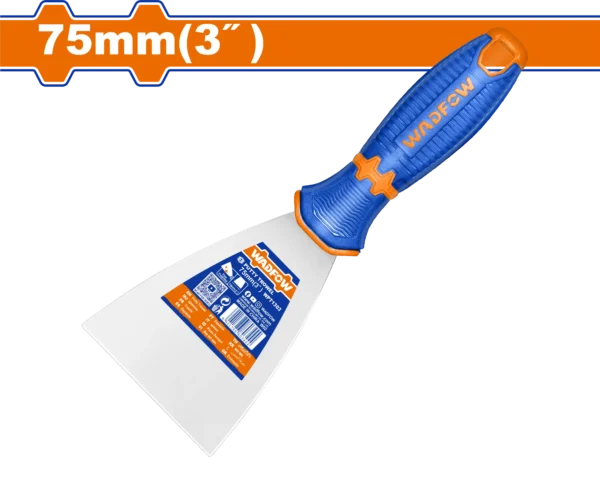 ESPATULA ACERO INOXIDABLE MANGO PLAS,BICOLOR 3"X75MM WADFOW