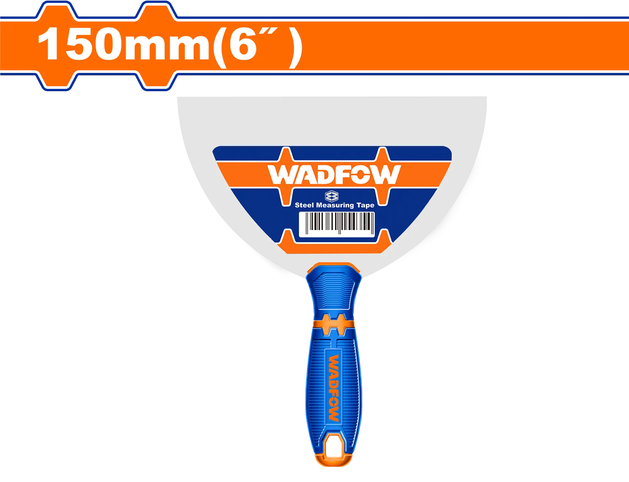 ESPATULA ACERO INOXIDABLE MANGO PLAS,BICOLOR 6"X150MM WADFOW