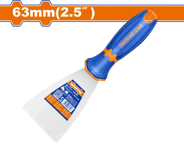 ESPATULA ACERO INOXIDABLE MANGO PLAS,BICOLOR 2.1/2"X63MM WADFOW