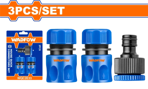 CONECTOR MANGUERA RAPIDOS 3PCS WADFOW