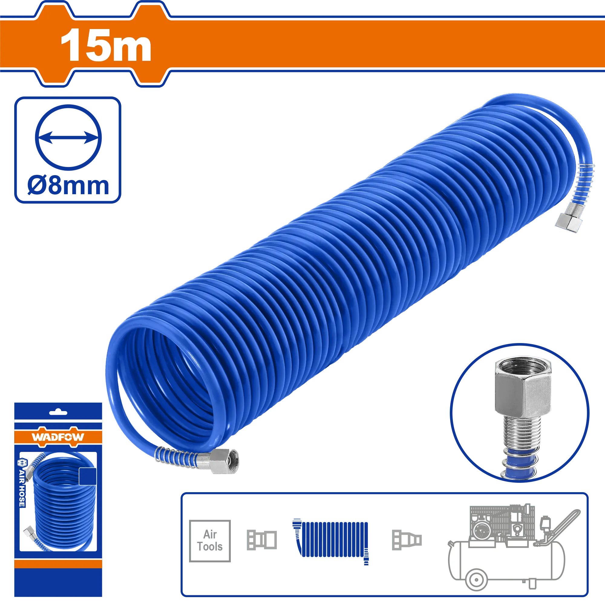 MANGUERA DE AIRE 15M 5/8MM WADFOW