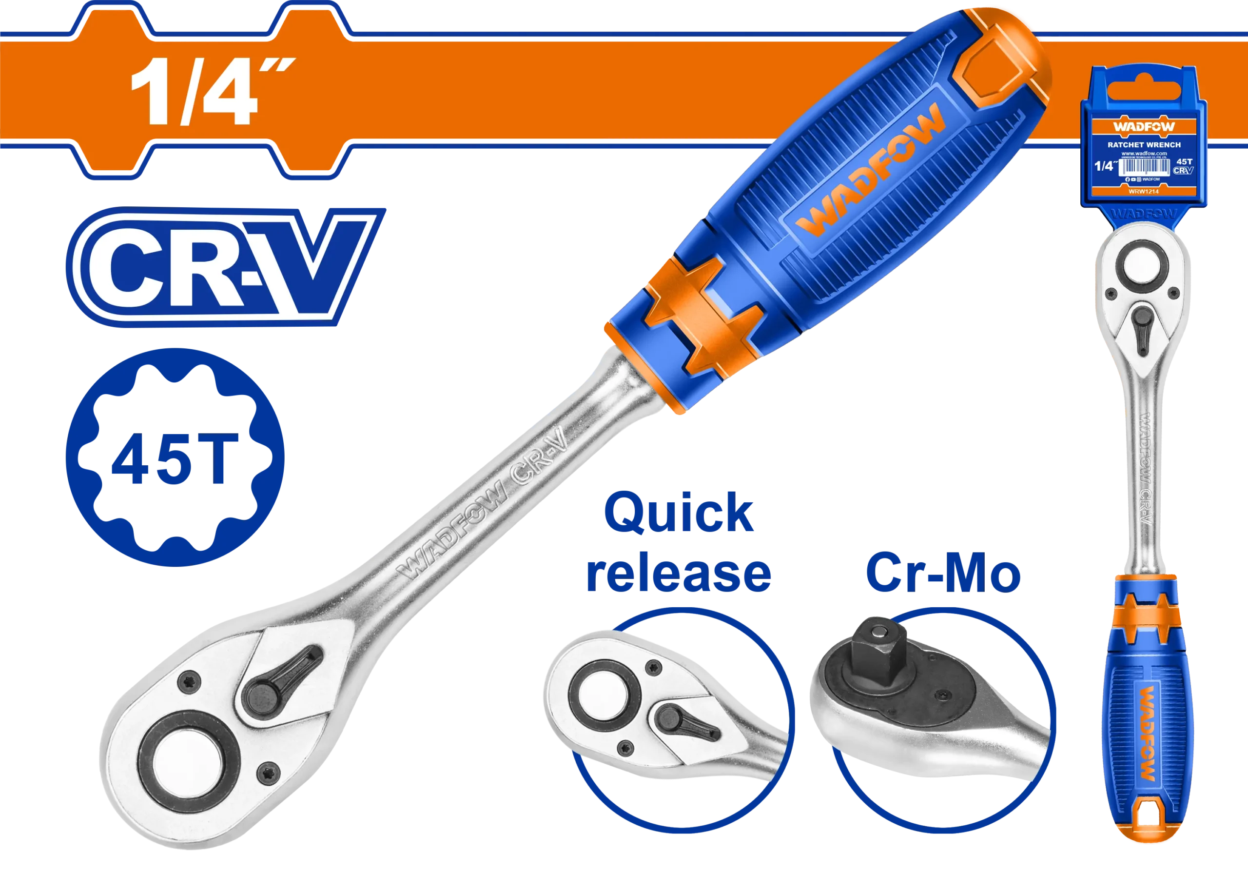 LLAVE RACHA DE 1/4" WADFOW