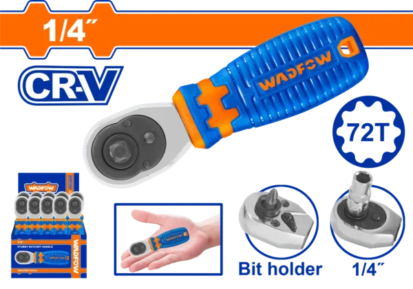 LLAVE RACHA CORTA DE 1/4" WADFOW