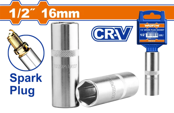 DADO BUJIA LARGO DE 1/2" 16MM WADFOW