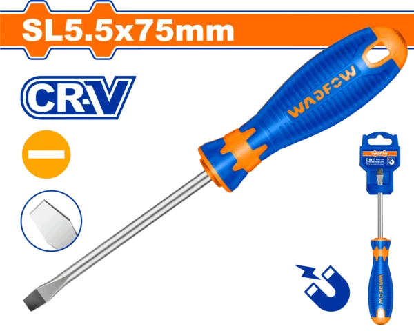 DESTORNILLADOR PLANO 3/16" X 3" BICOLOR WADFOW