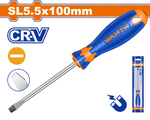 DESTORNILLADOR PLANO 3/16" X 4" BICOLOR FUNDA WADFOW