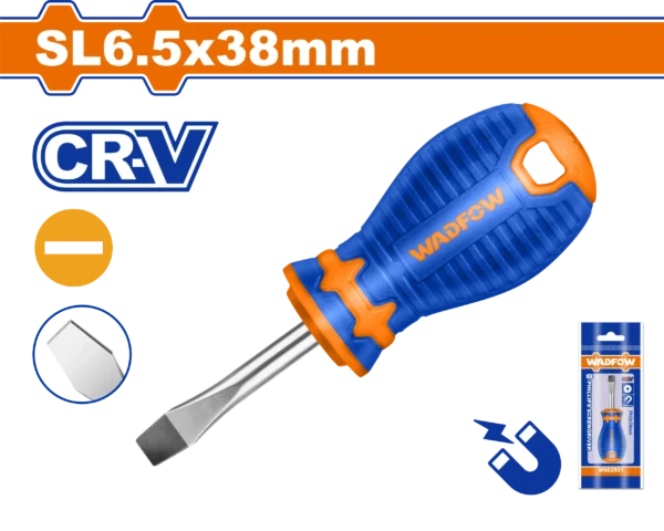 DESTORNILLADOR PLANO 1/4" X 1.1/2" TOROMBOLO BICOLOR FUNDA WADFOW