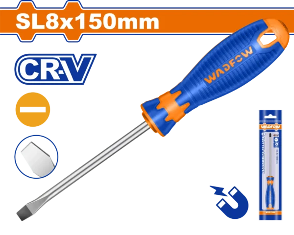 DESTORNILLADOR PLANO 5/16" X 6" BICOLOR FUNDA WADFOW