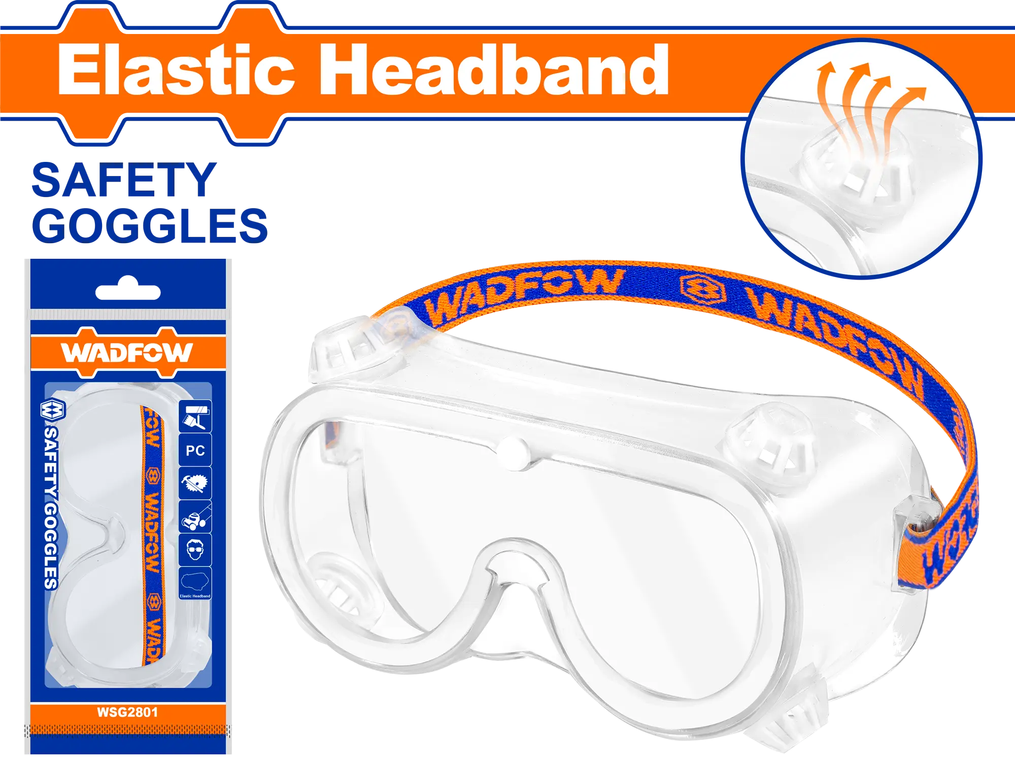 GAFAS DE SEGURIDAD MARCO DE PVC FLEXIBLE WADFOW