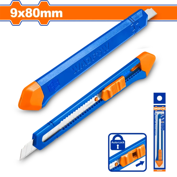 ESTILETE REMOVIBLE PLASTICO 9MMX80MM WADFOW