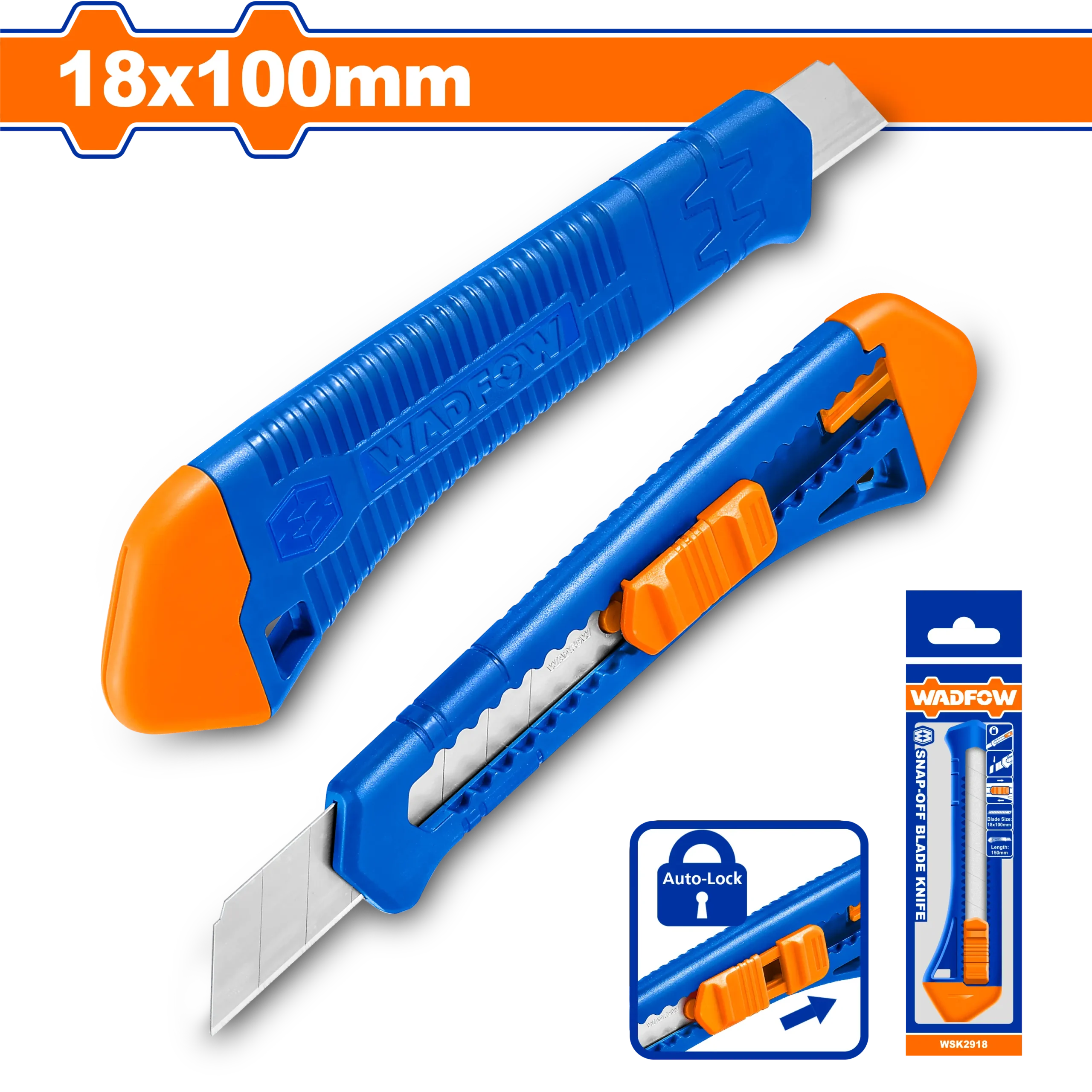 ESTILETE REMOVIBLE 18X100MM WADFOW