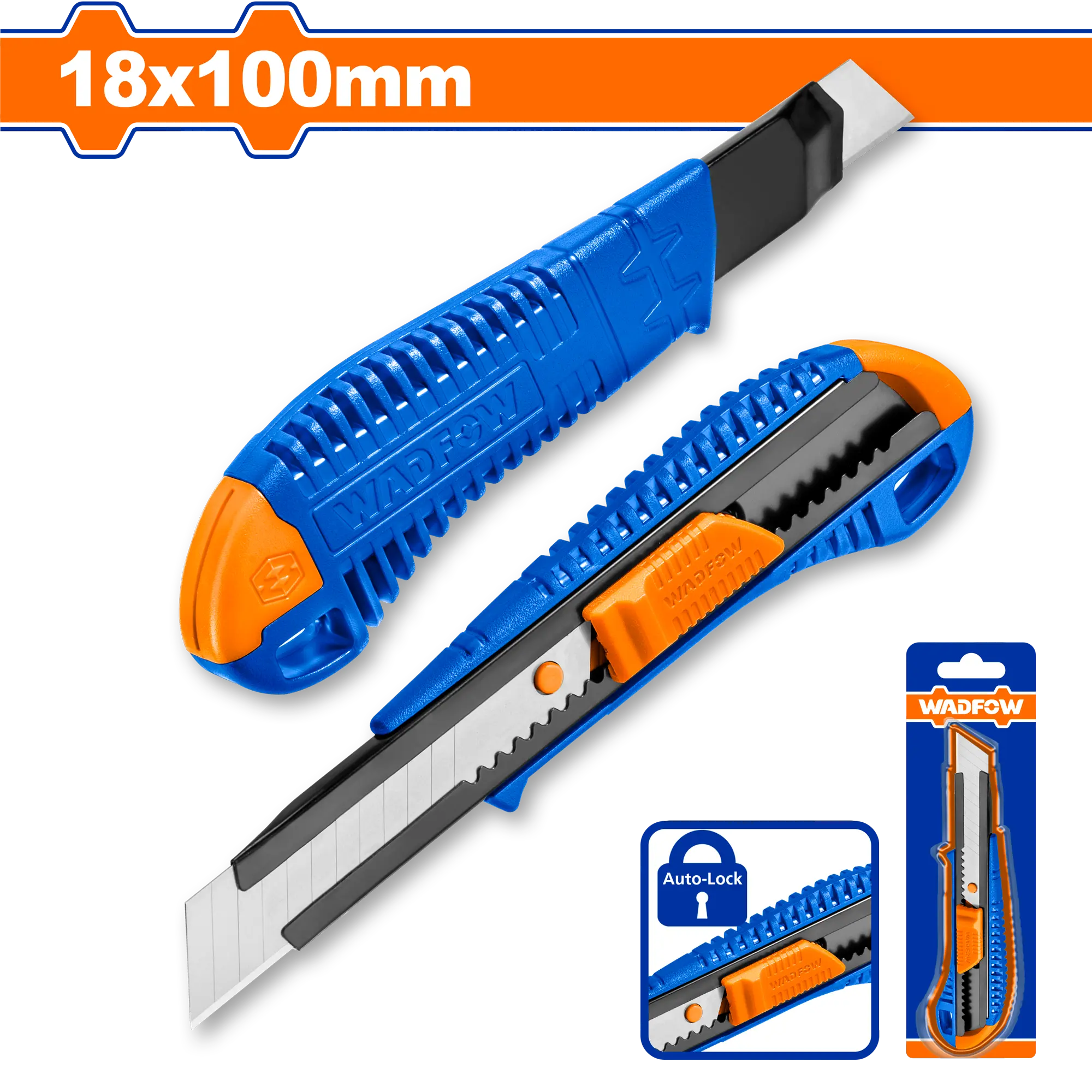 ESTILETE PUNTA METAL 18X100MM WADFOW.