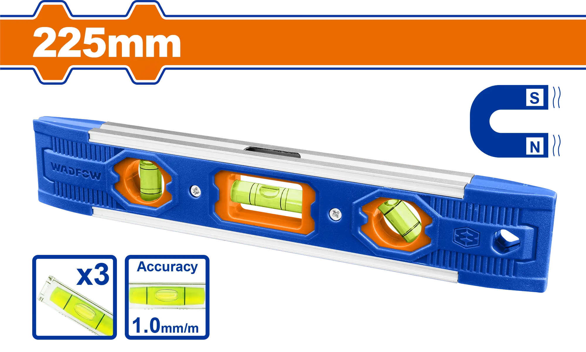 NIVEL TORPEDO 22,5CM WADFOW