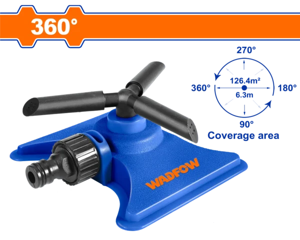 ASPERSOR PLAST GIRATORIO DE 3 BRAZOS WADFOW