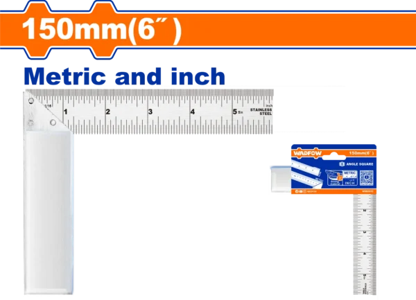 ESCUADRA EN L DE 6"ACERO INOX WADFOW