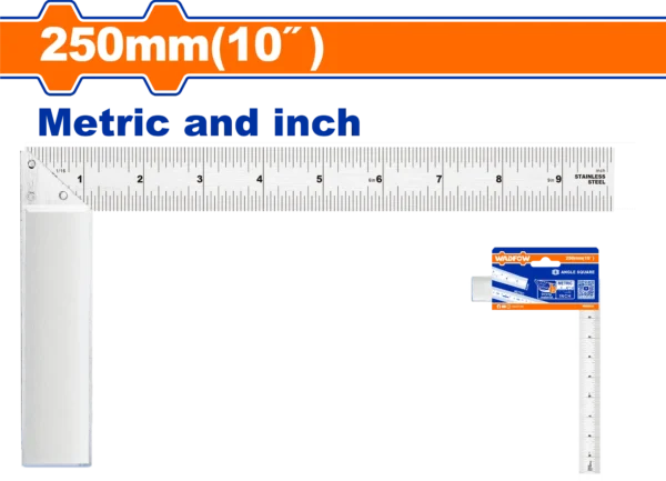 ESCUADRA EN L DE 10"ACERO INOX WADFOW