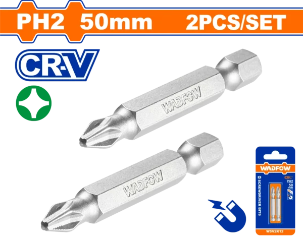 PUNTAS DE DESTORNILLADOR PH2 SET 2 PCS WADFOW