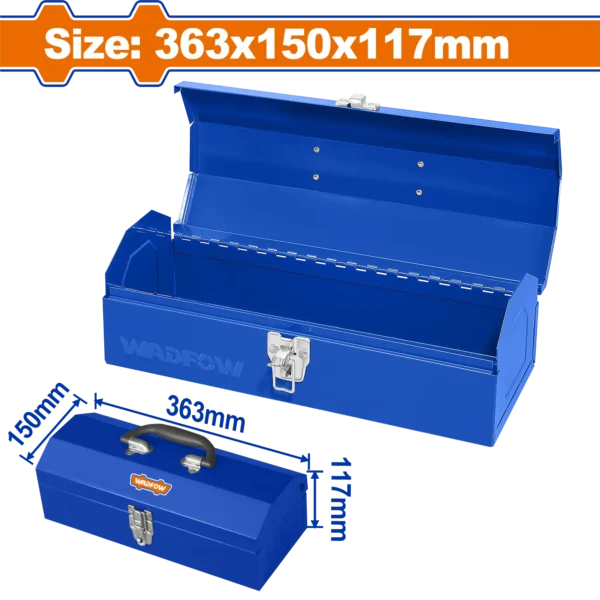 CAJA DE HERRAMIENTAS DE ACERO 363X150X117 WADFOW