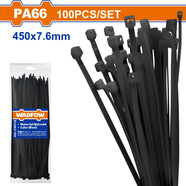 AMARRA PLASTICA NEGRA 450X7,6MM WADFOW