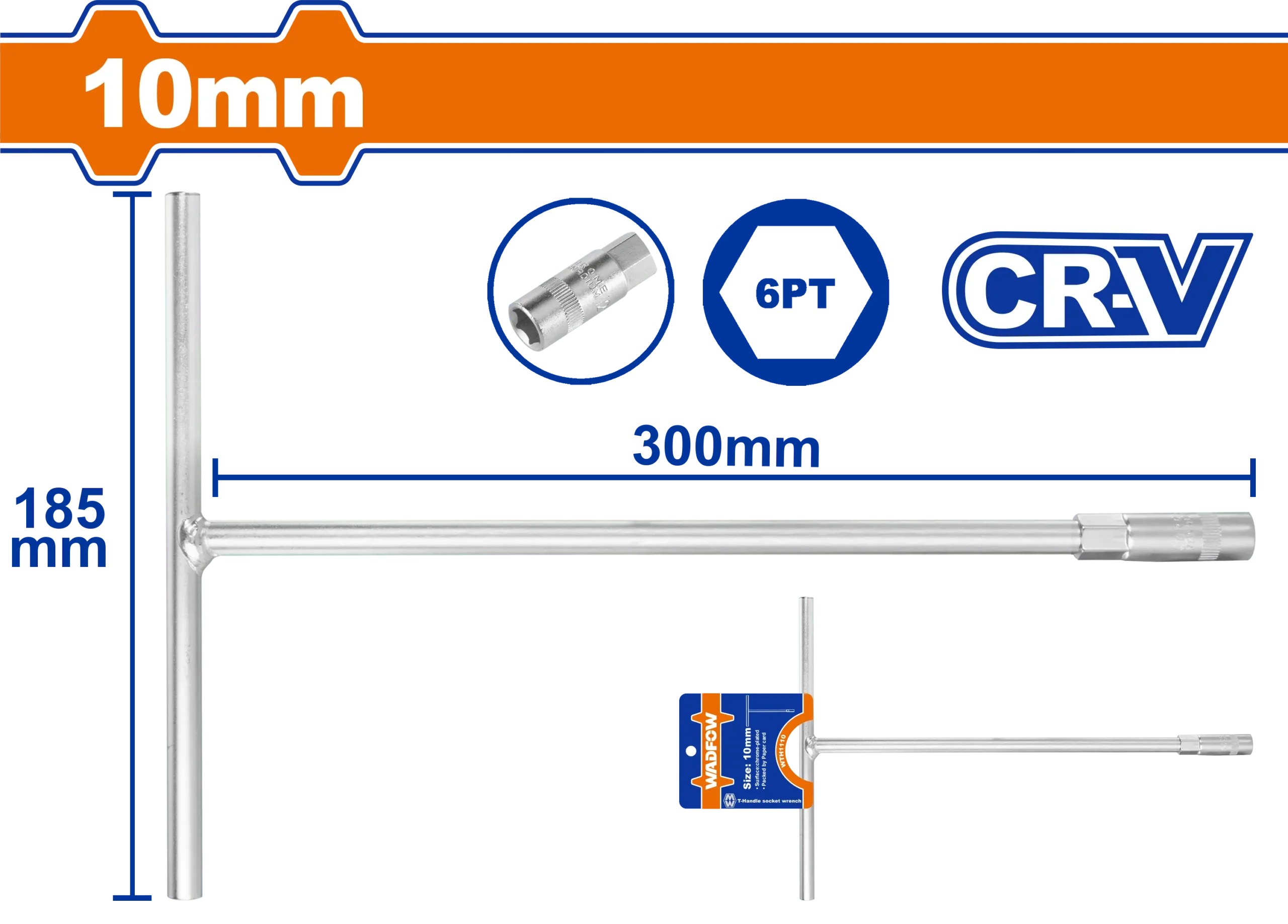LLAVE EN T 10 MM WADFOW