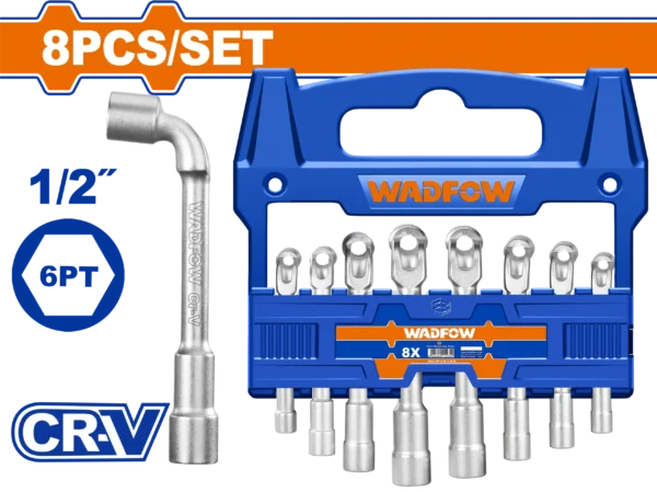 SET LLAVES PIPA ABIERTAS 8PCS WADFOW