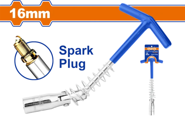 LLAVE DE BUJIAS CON MANGO EN T 16MM WADFOW