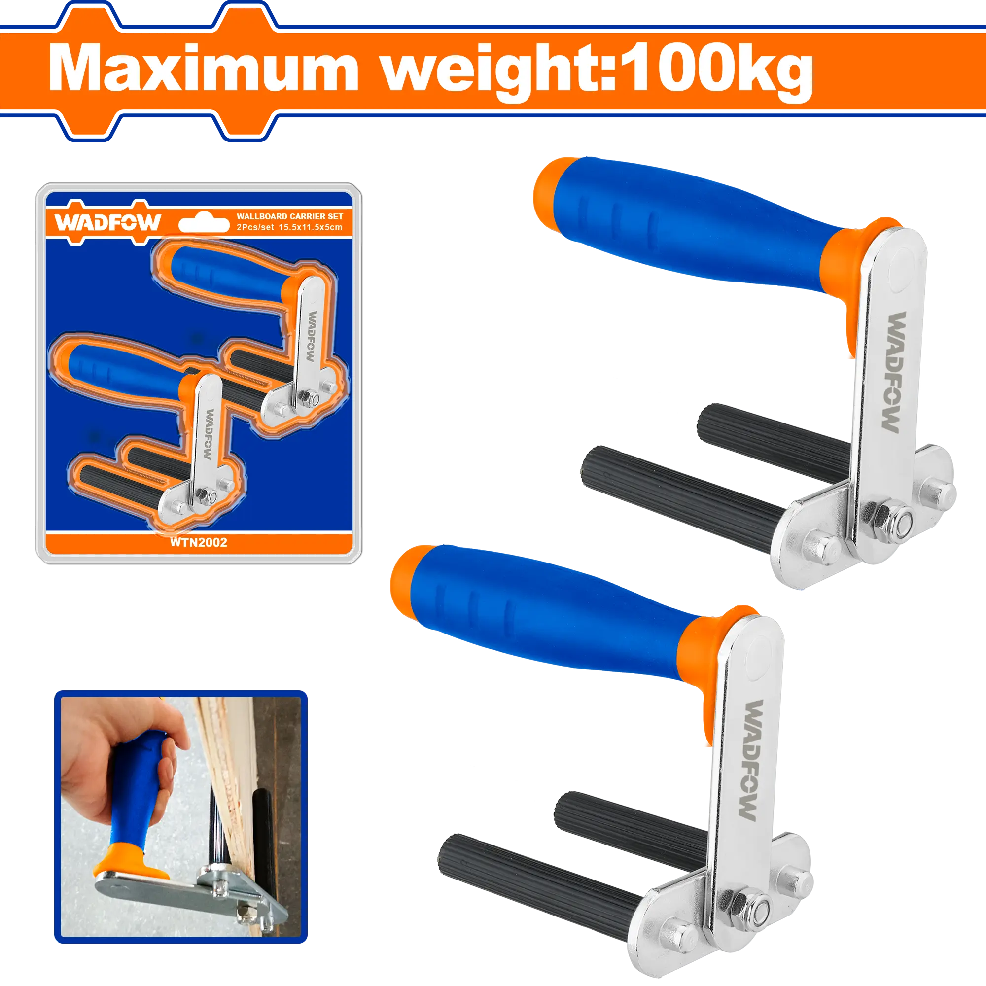 JUEGO DE SOPORTES PARA PANELES 2PCS 100KG WADFOW