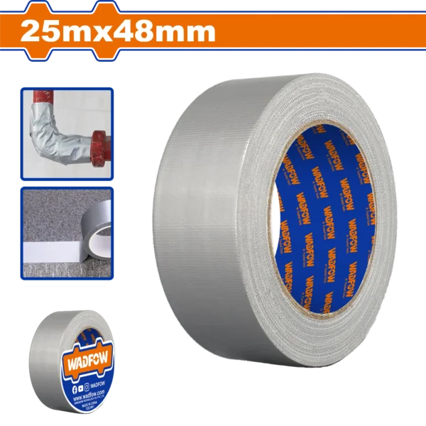 CINTA DE EMBALAJE GRIS 25M X 48MM WADFOW