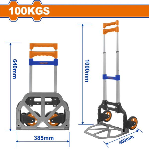 COCHE DE MANO PLEGABLE 100KGS WADFOW