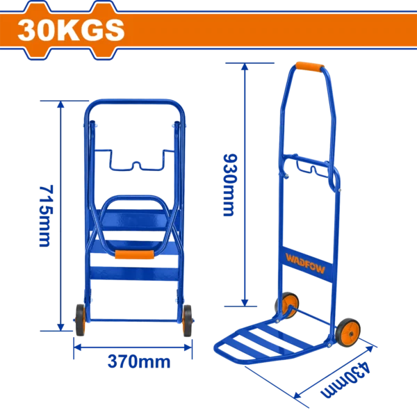 COCHE DE MANO PLEGABLE 30KGS WADFOW