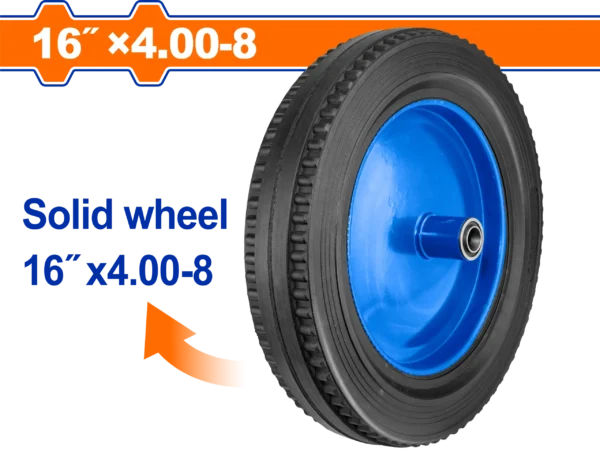 RUEDA SOLIDA CARRETILLA 16"X4.00-8 DIAMANTE 130KG WADFOW