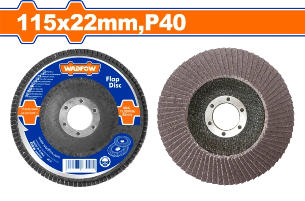 DISCO FLAP 4 1/2"X7/8" GRANO 40 WADFOW | Gala Importaciones